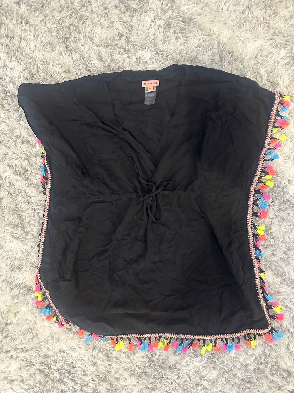 Pilyq girls tassel swim cover dress